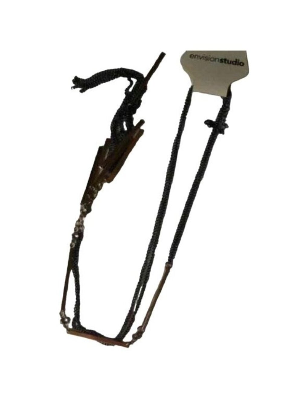 Envision Studio Long Mixed Metals Chain Necklace New